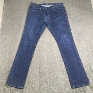 PRPS Talus Straight Leg Slim Fit Jeans Demon Men 36 34x32 Blue Button Fly Denim